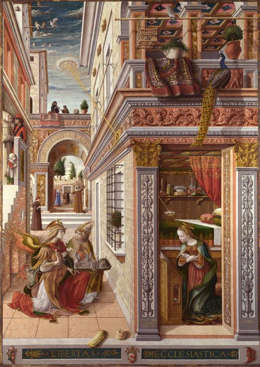 Carlo Crivelli Annunciation whit St Emidius (mk08) china oil painting image